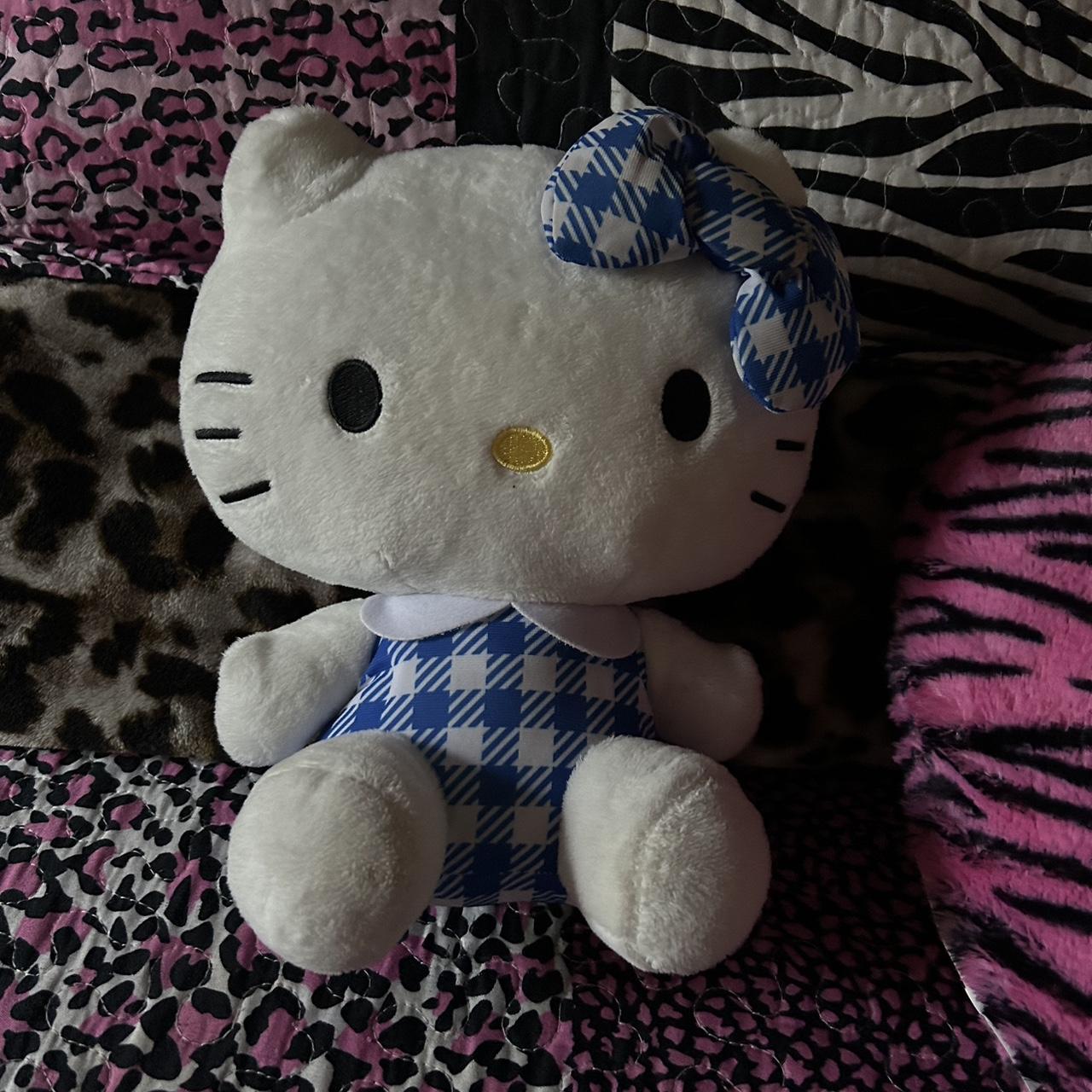 Cute Blue Sanrio Hello Kitty Plush Sanrio Kawaii Depop