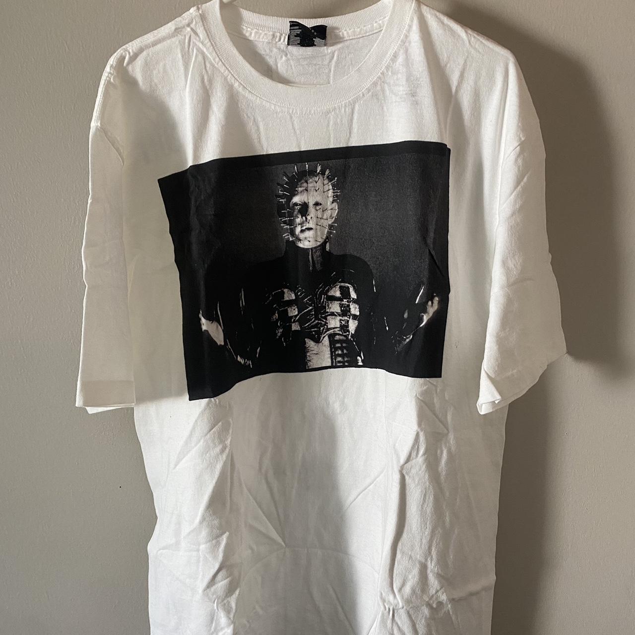 Dumbgood white Hellraiser tee. Made in Mexico. Size... - Depop