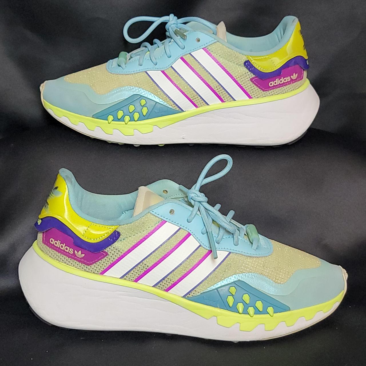 Adidas x Rita Ora ZX 500 2.0 Sneakers in Blue Red & | Depop