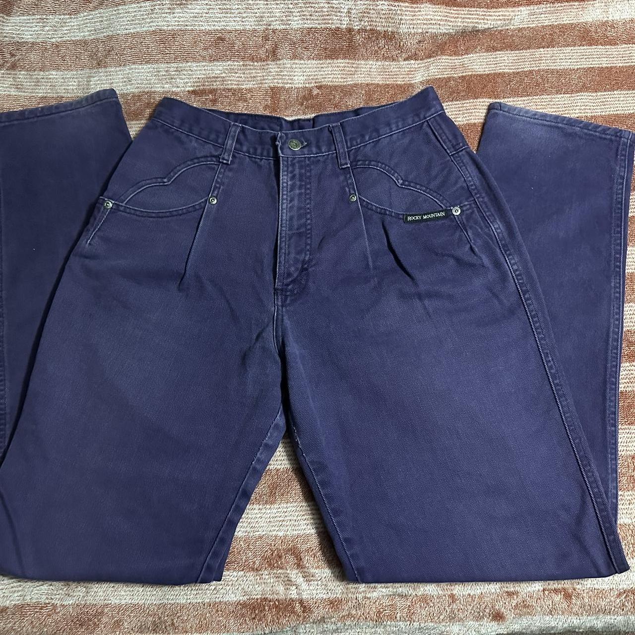 Rocky mountain vintage, purple cow selling girl jeans