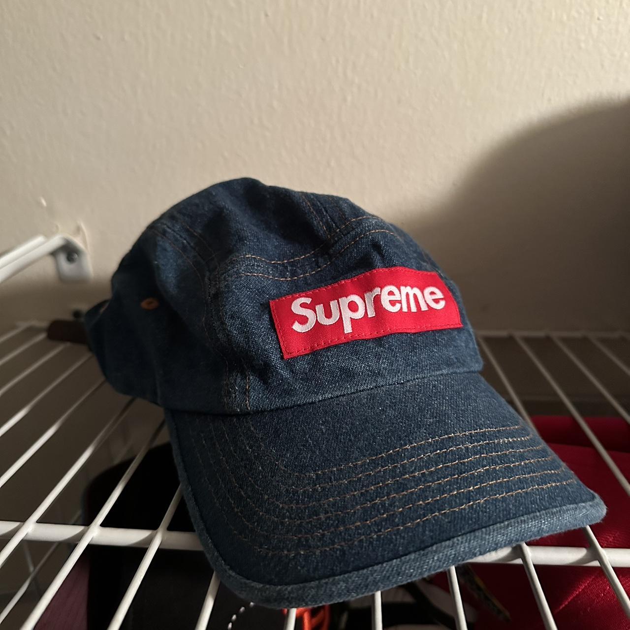 Supreme denim camp cap #supreme - Depop