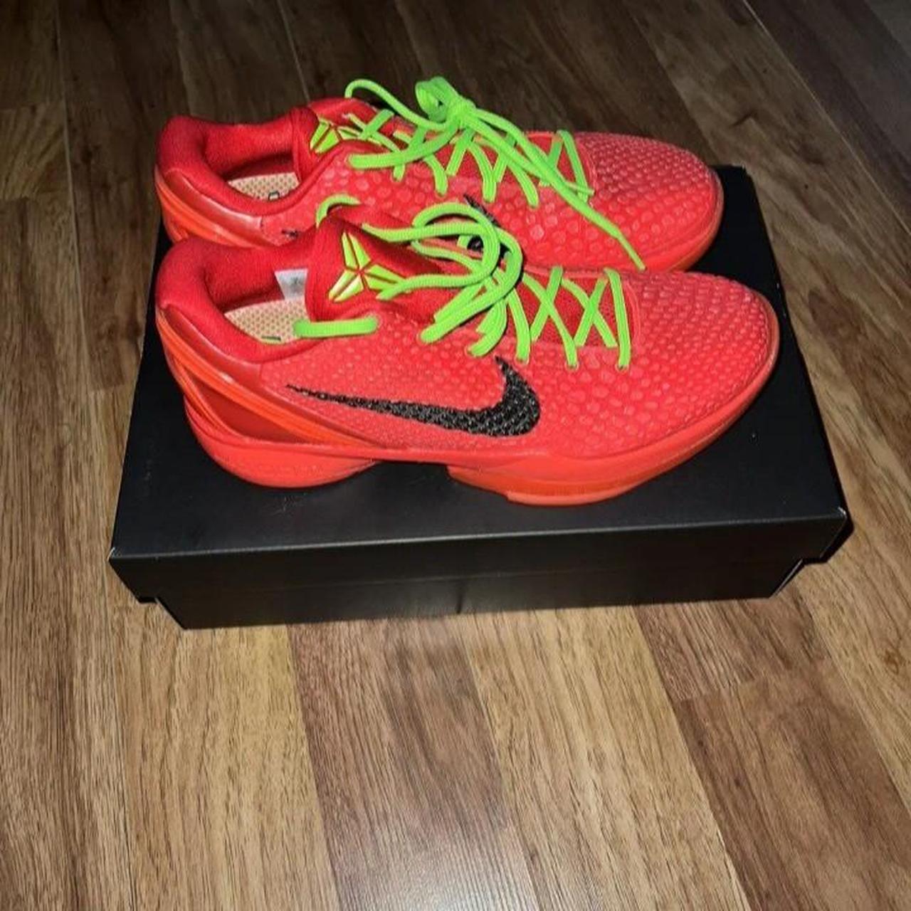 Reverse Kobe Grinches All Sizes Available for $110... - Depop