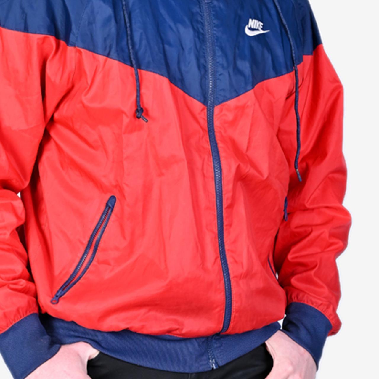 Nike Men's Red and Blue Jacket | Depop