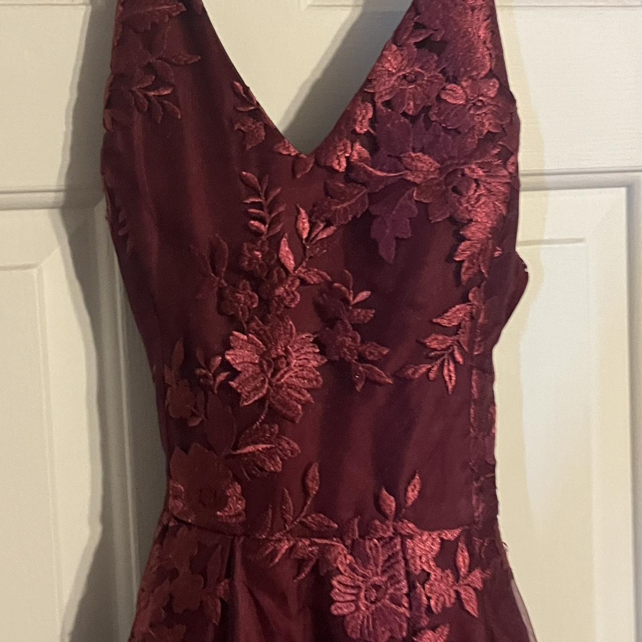 Maroon dress jcpenney best sale