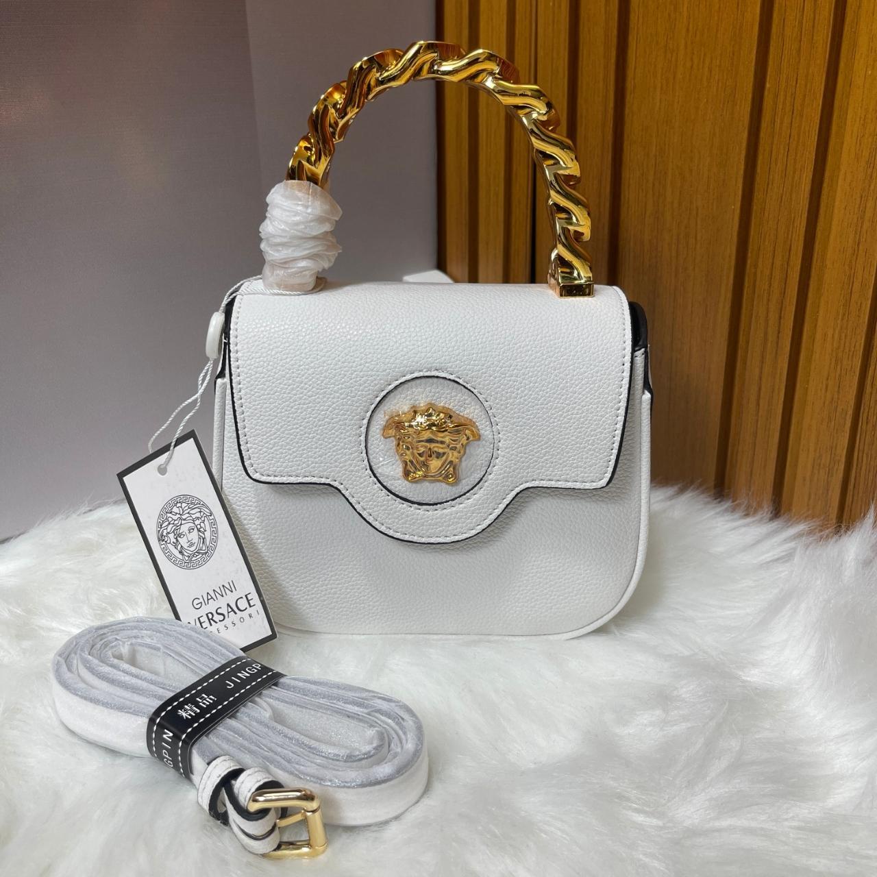GIANNI VERSACE - GIANNI VERSACE VINYL BAROQUE PRINT BAG found on Polyvore |  Bags, Versace bag, Versace handbags