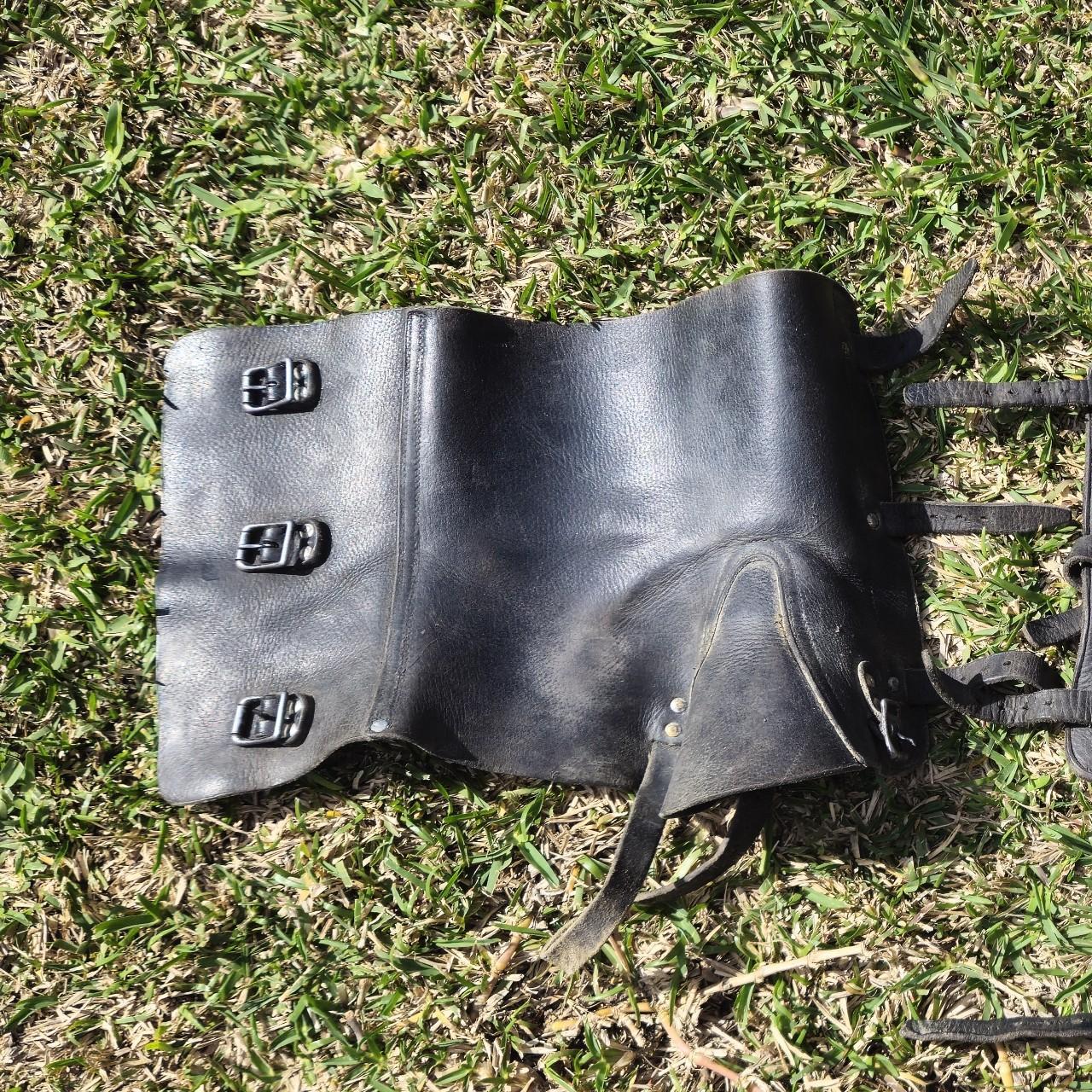 TAZ57 Swiss Army Leather Gaiters They're one size... Depop