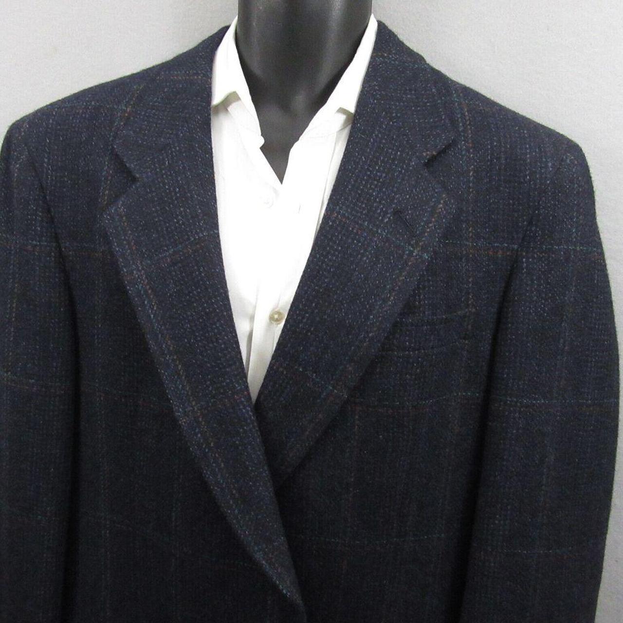 Austin Reed Mens Sport Coat Size 44 L Blue Plaid. Depop