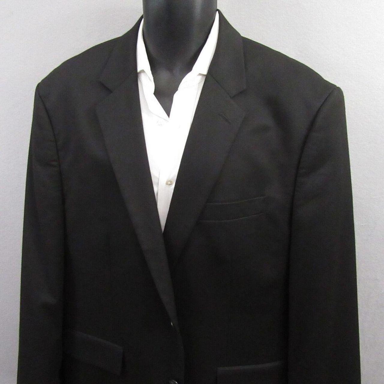 Croft Barrow Mens Sport Coat Size 46R Blue Black