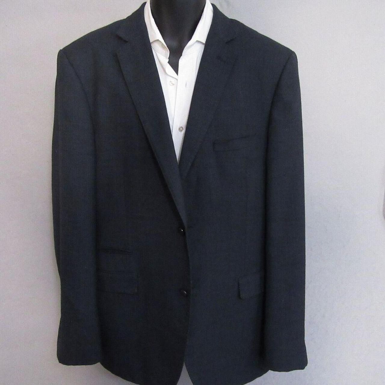 Luciano Natazzi Mens Sport Coat Size 44L Blue...