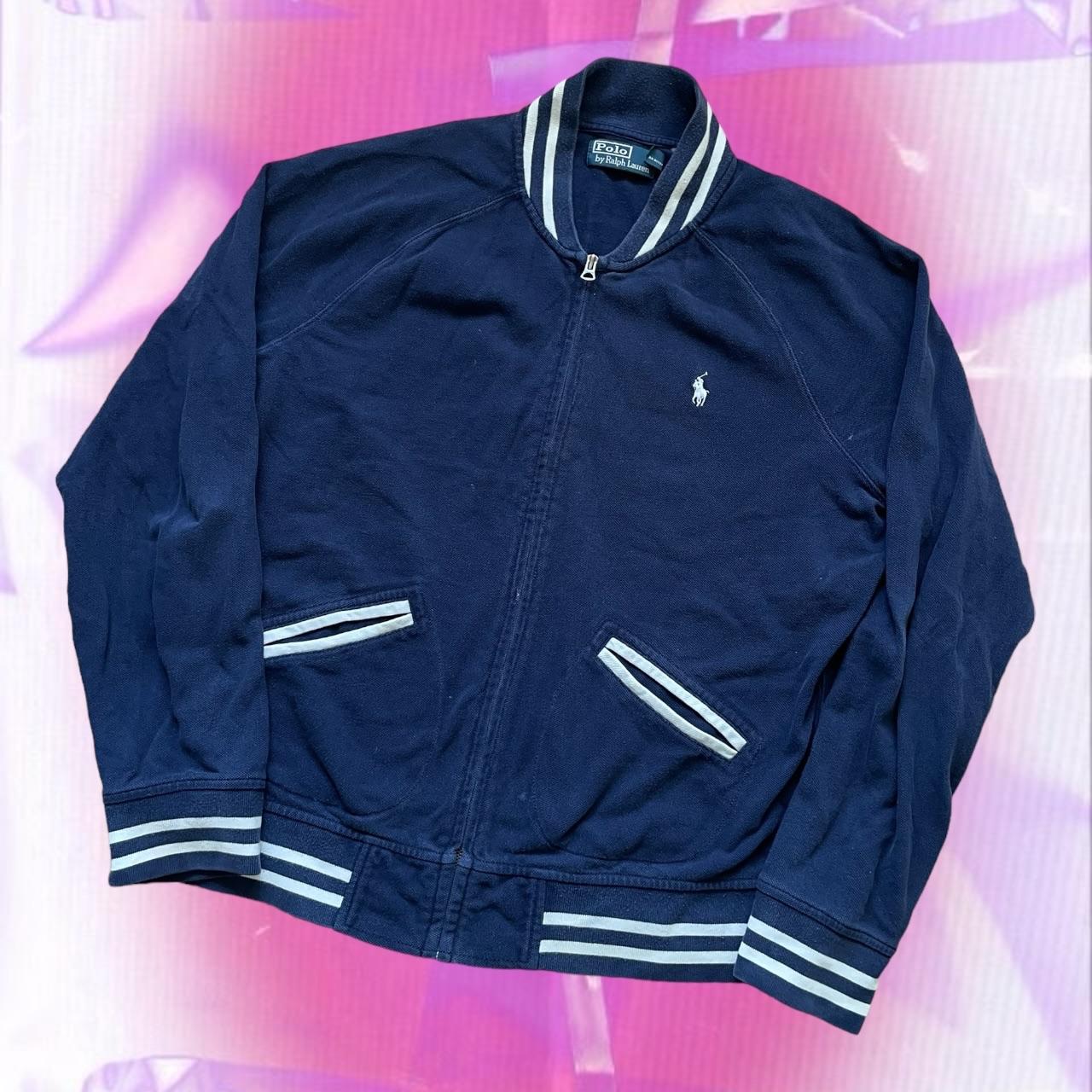 90s y2k vintage old RalphLauren wide 紺白