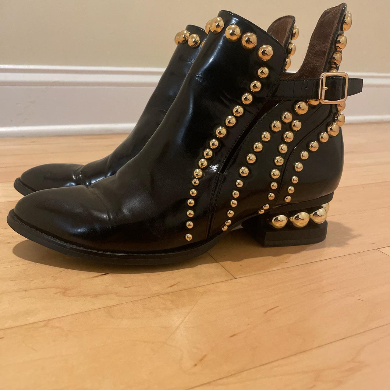 Jeffrey Campbell Rylance Black Box Gold Embellished. Depop