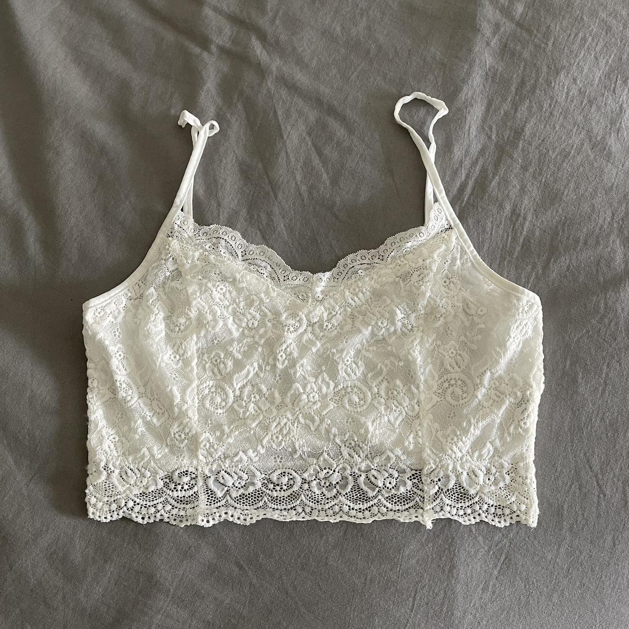 lace tank top this lace is so beautiful and so - Depop