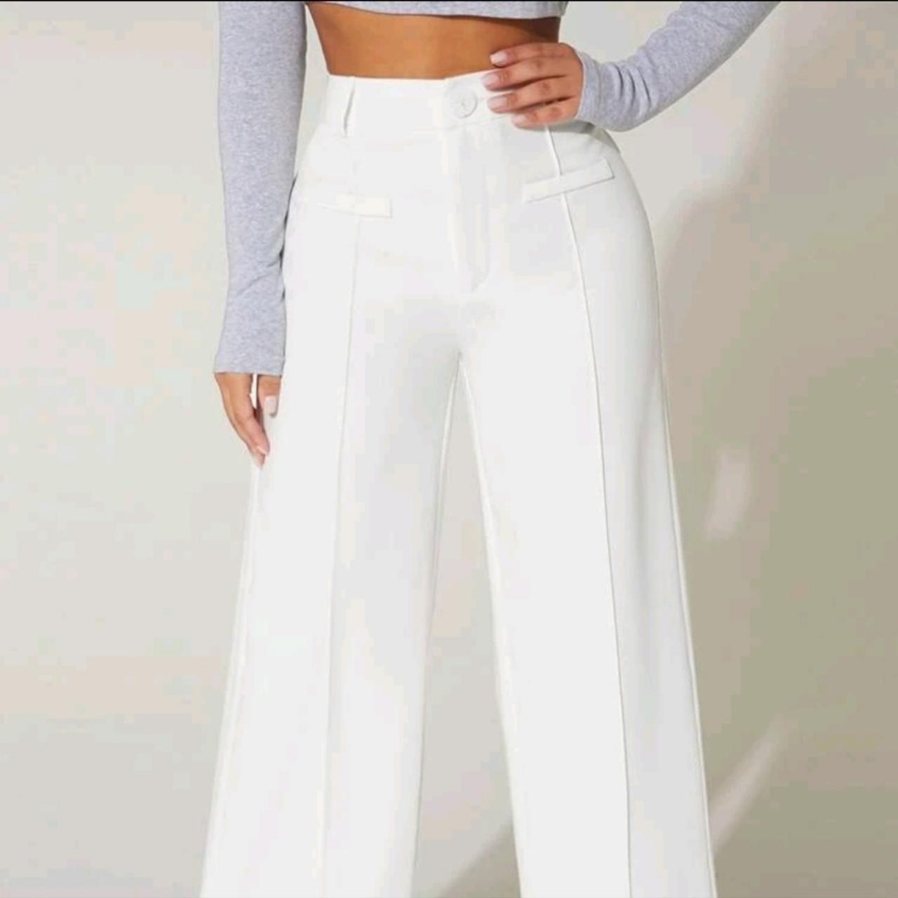 PETITE High Waist Wide Leg Pants 2,