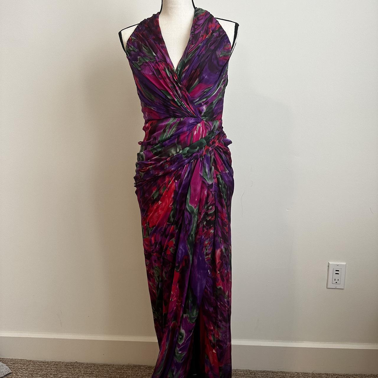 Tadashi Shoji Y2K silk dress #prom #wedding #vacation - Depop