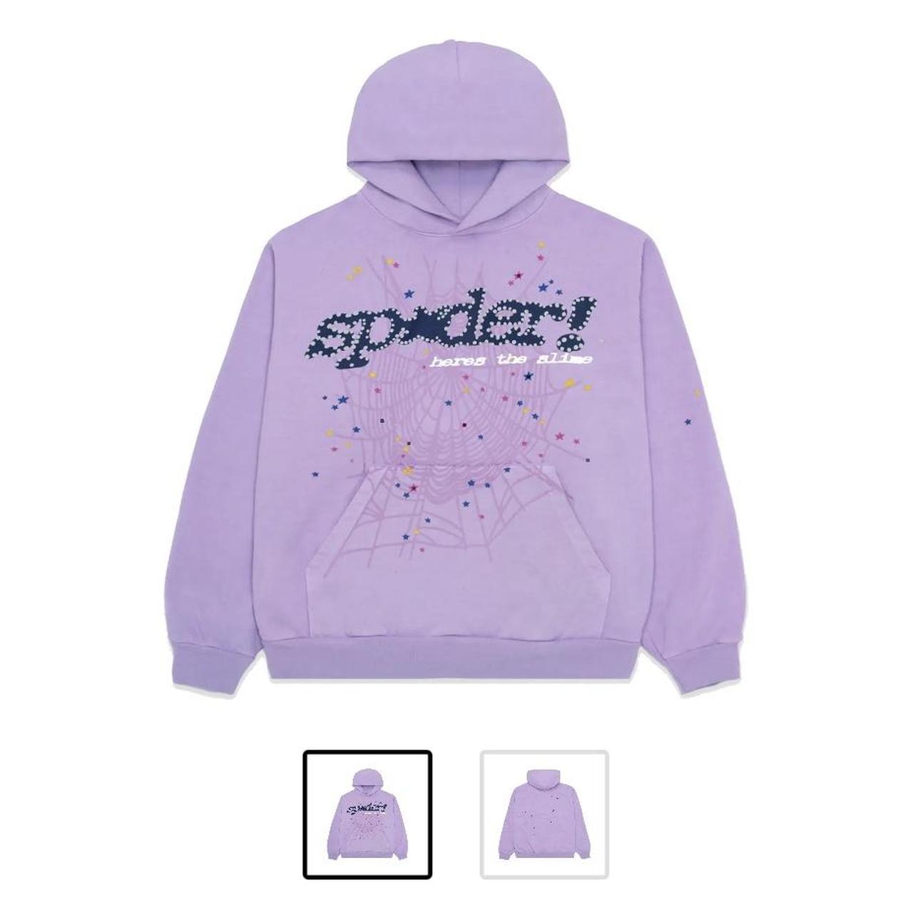 Spider/sp5der hoodie (web pink) | Depop Spider/sp5der hoodie (web pink) | Depop