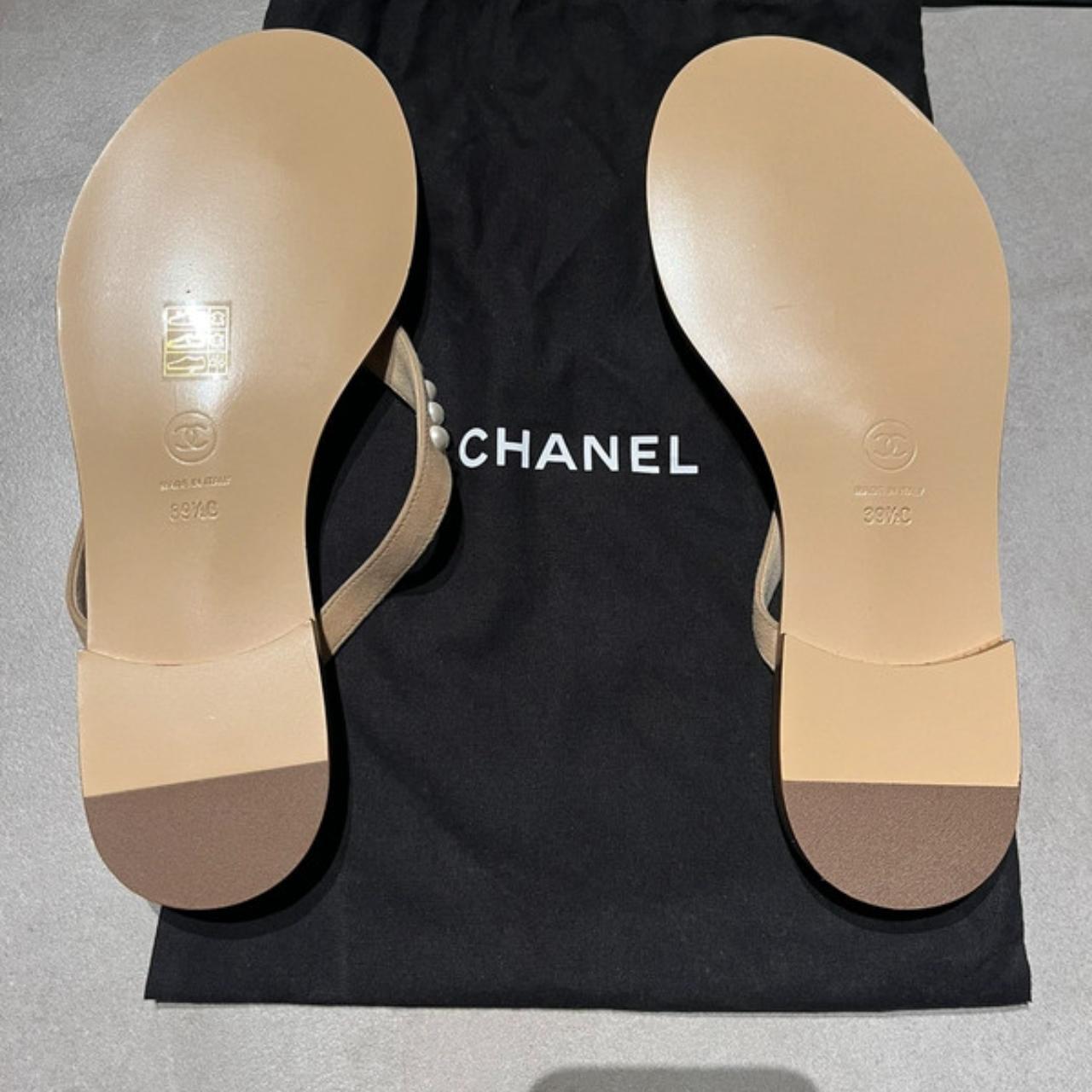 Chanel cream sales sandals