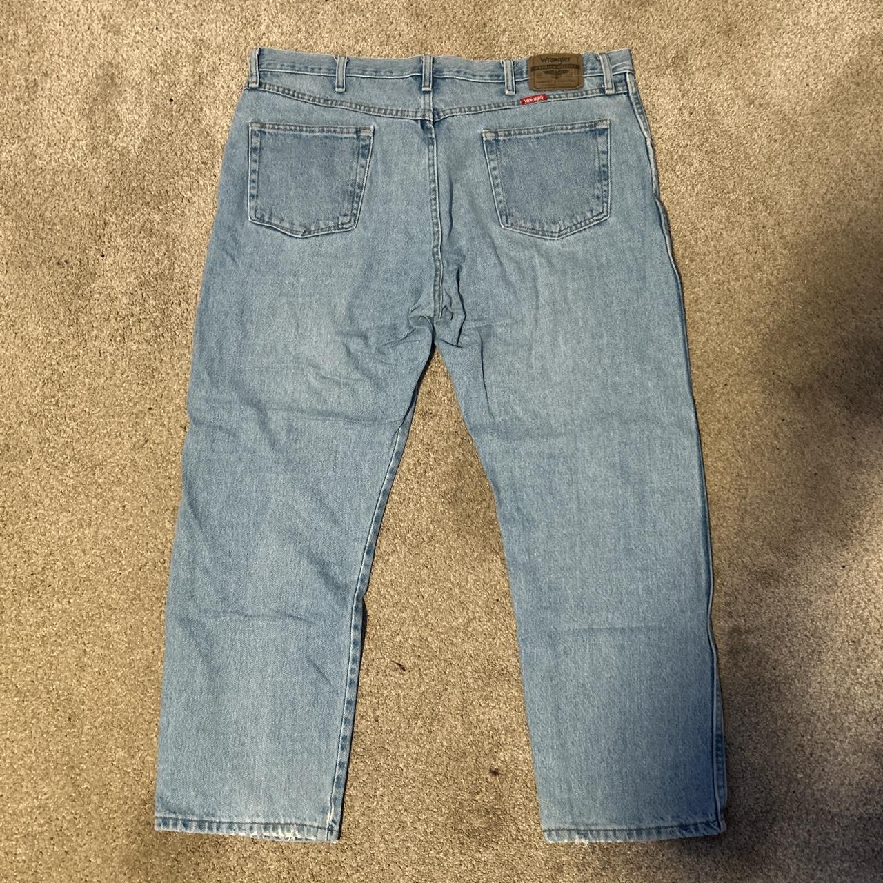 Super Baggy Light Blue Wrangler Jeans 40 X 30 No Depop 7045