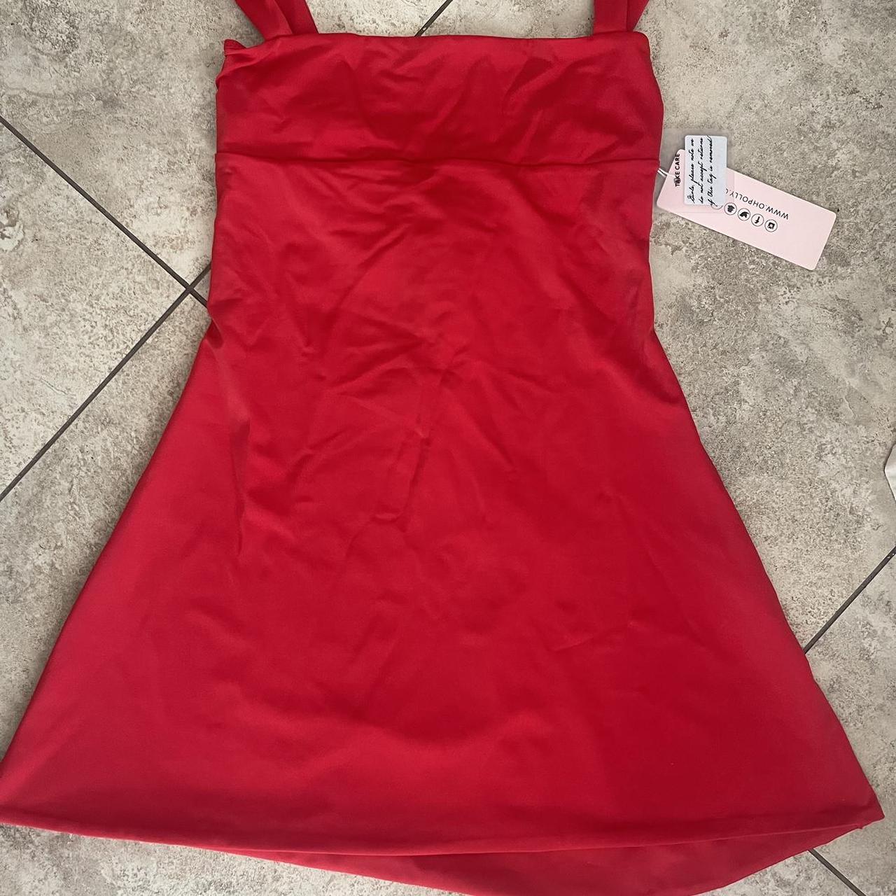 Brand New Oh Polly Red Mini Dress Depop