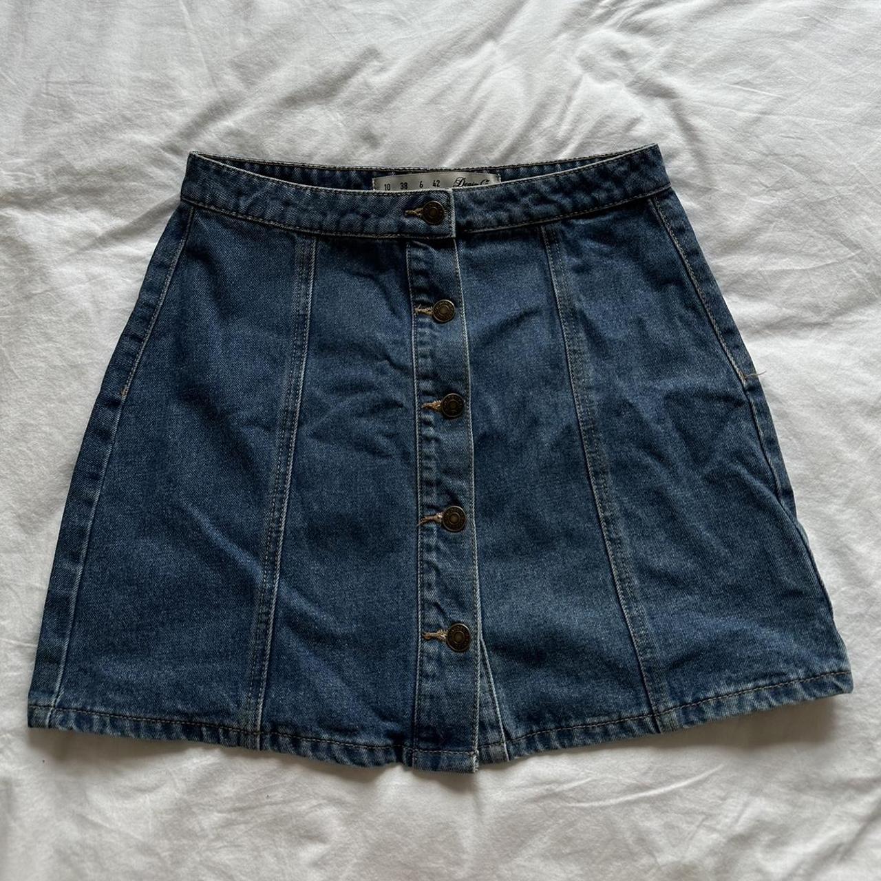 Denim skirt Size 10 Mid-rise Amazing quality - Depop