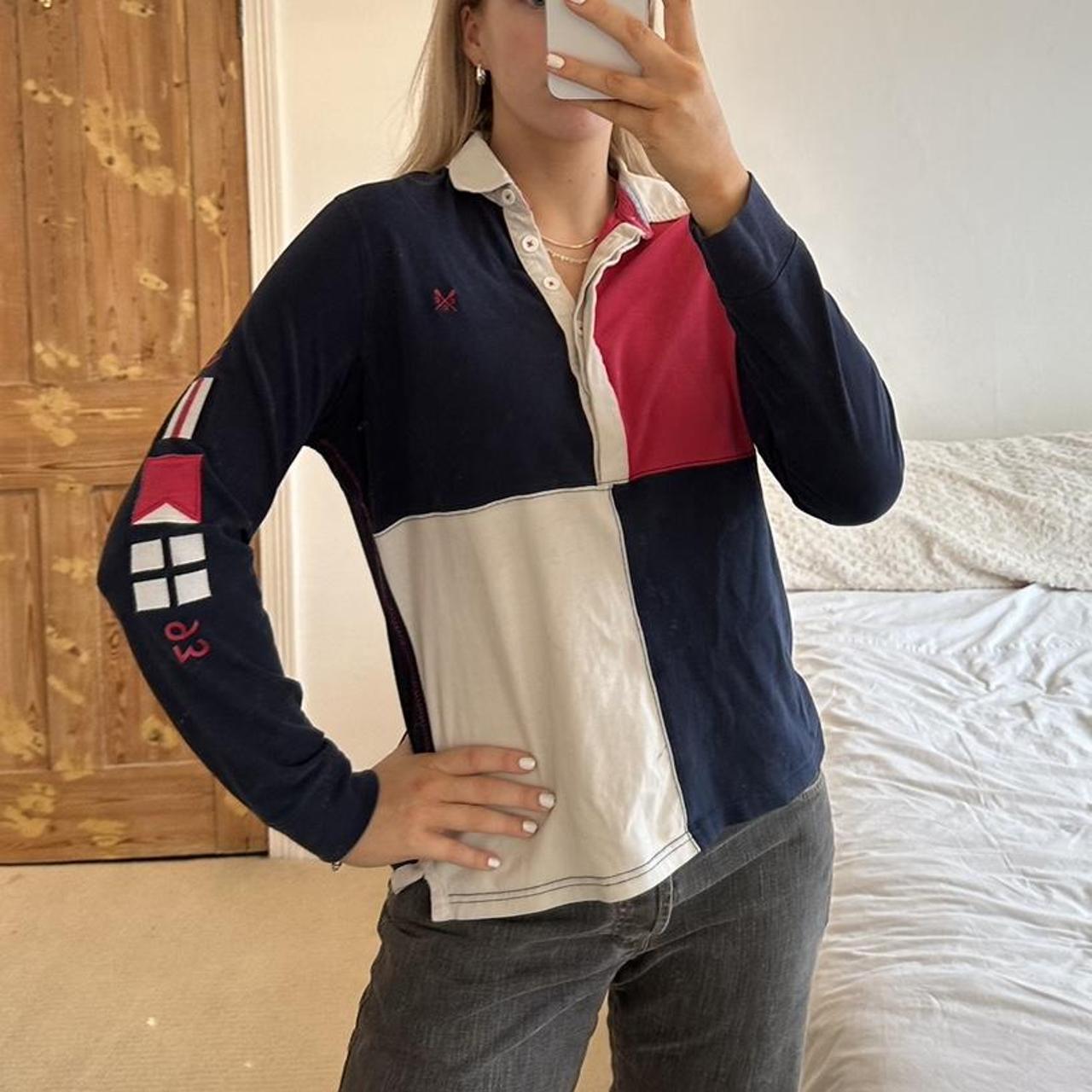 Crew Clothing Rugby Top Women’s size 14 fits... Depop