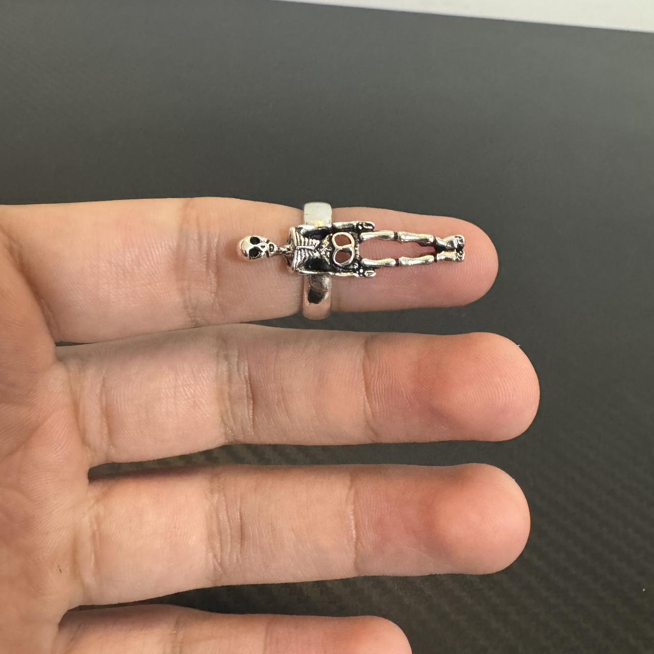 Women's Ring - Silver – Silver full skeleton ring… - image 4