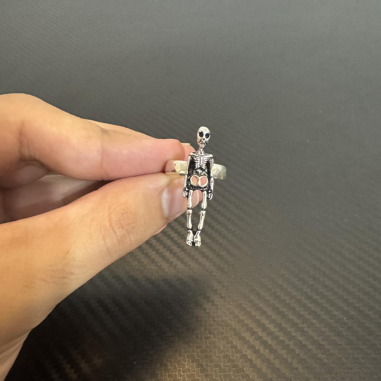 Women's Ring - Silver – Silver full skeleton ring… - image 2