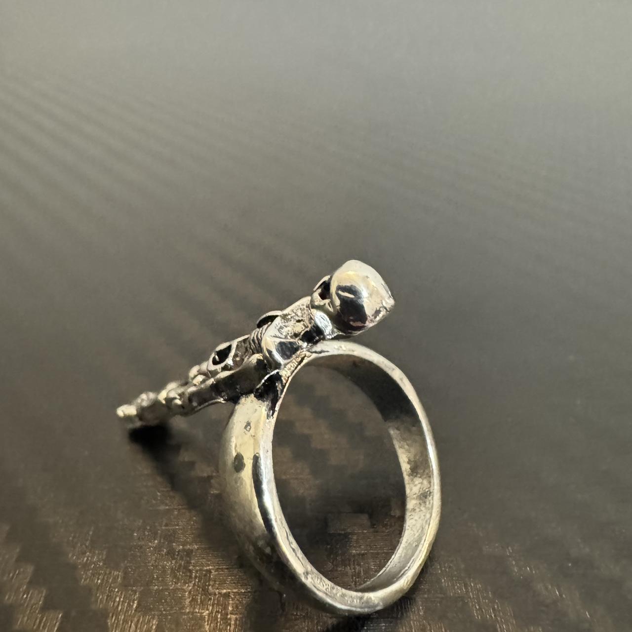 Women's Ring - Silver – Silver full skeleton ring… - image 3
