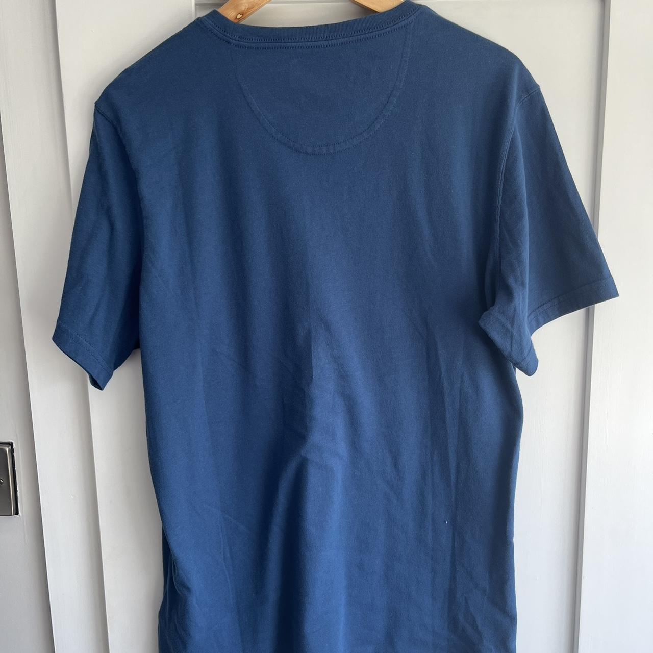 Men’s blue Barbour t-shirt, size medium. Literally... - Depop