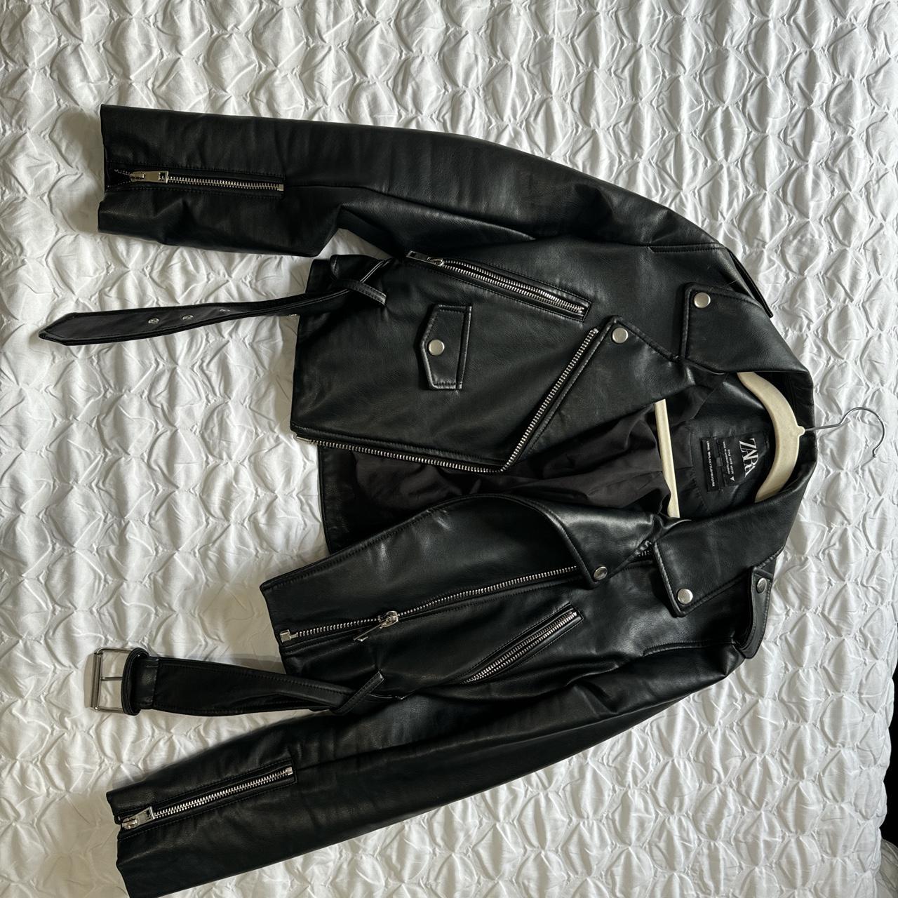 Never worn, brand new Alivia Ford leather bomber - Depop