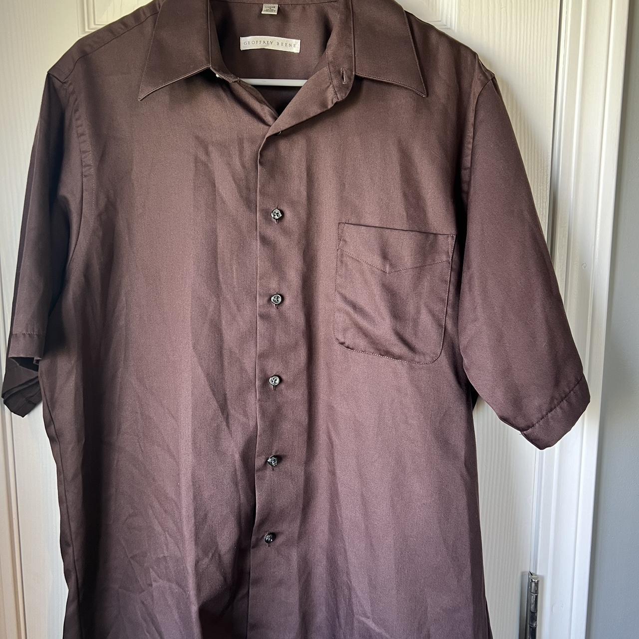 Geoffrey Beene men’s button down shirt tall... - Depop