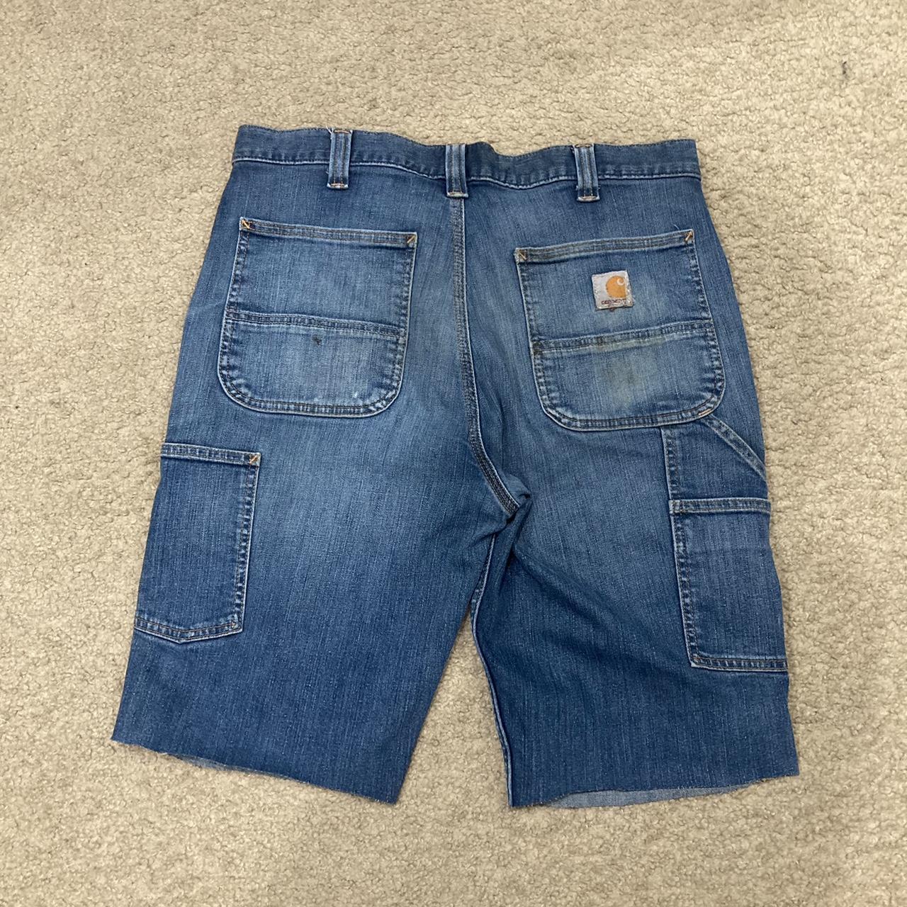 Y2K Carhartt Navy Denim fashion Short Size 34”