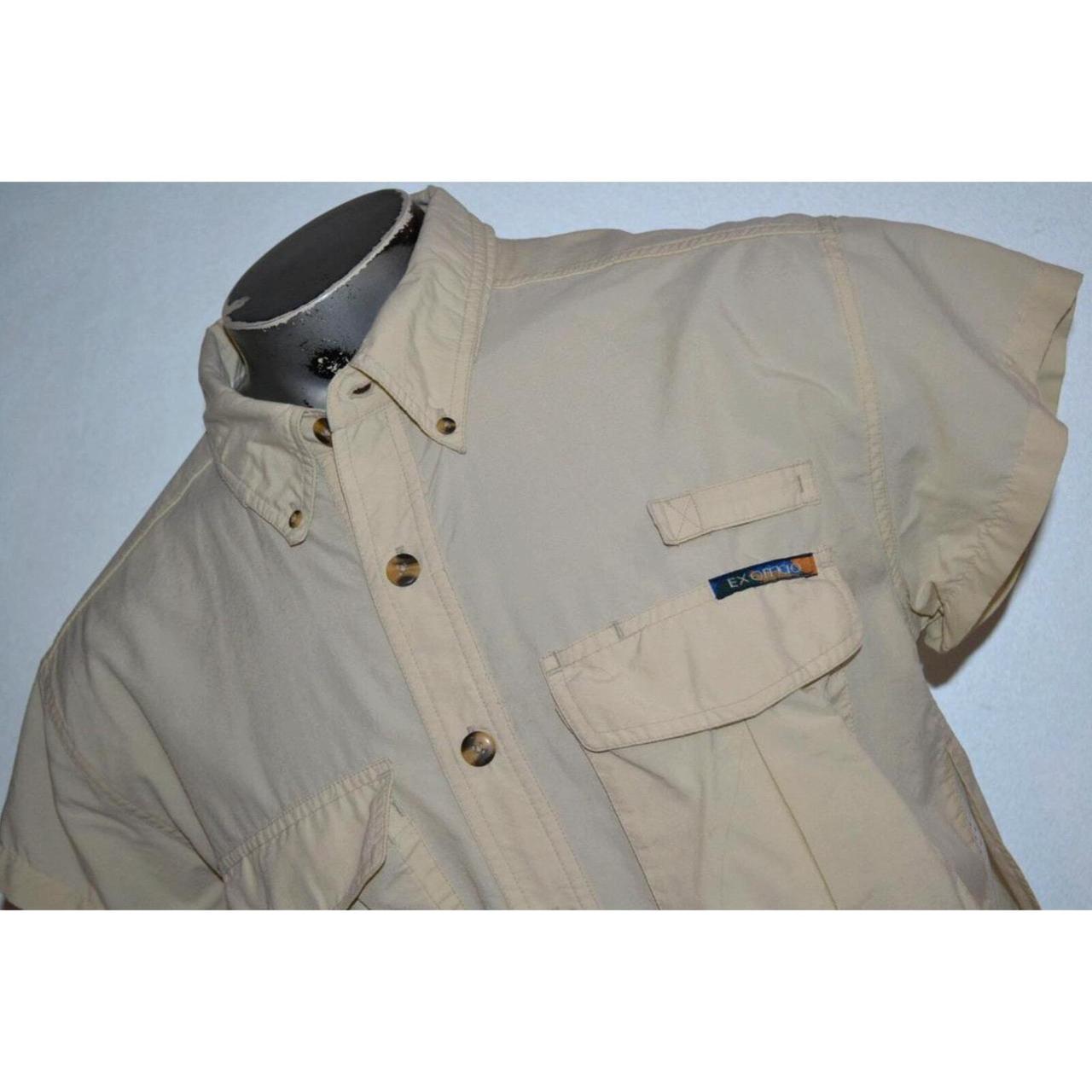 27832 Exofficio Fishing Shirt Camping Hiking Tan... Depop