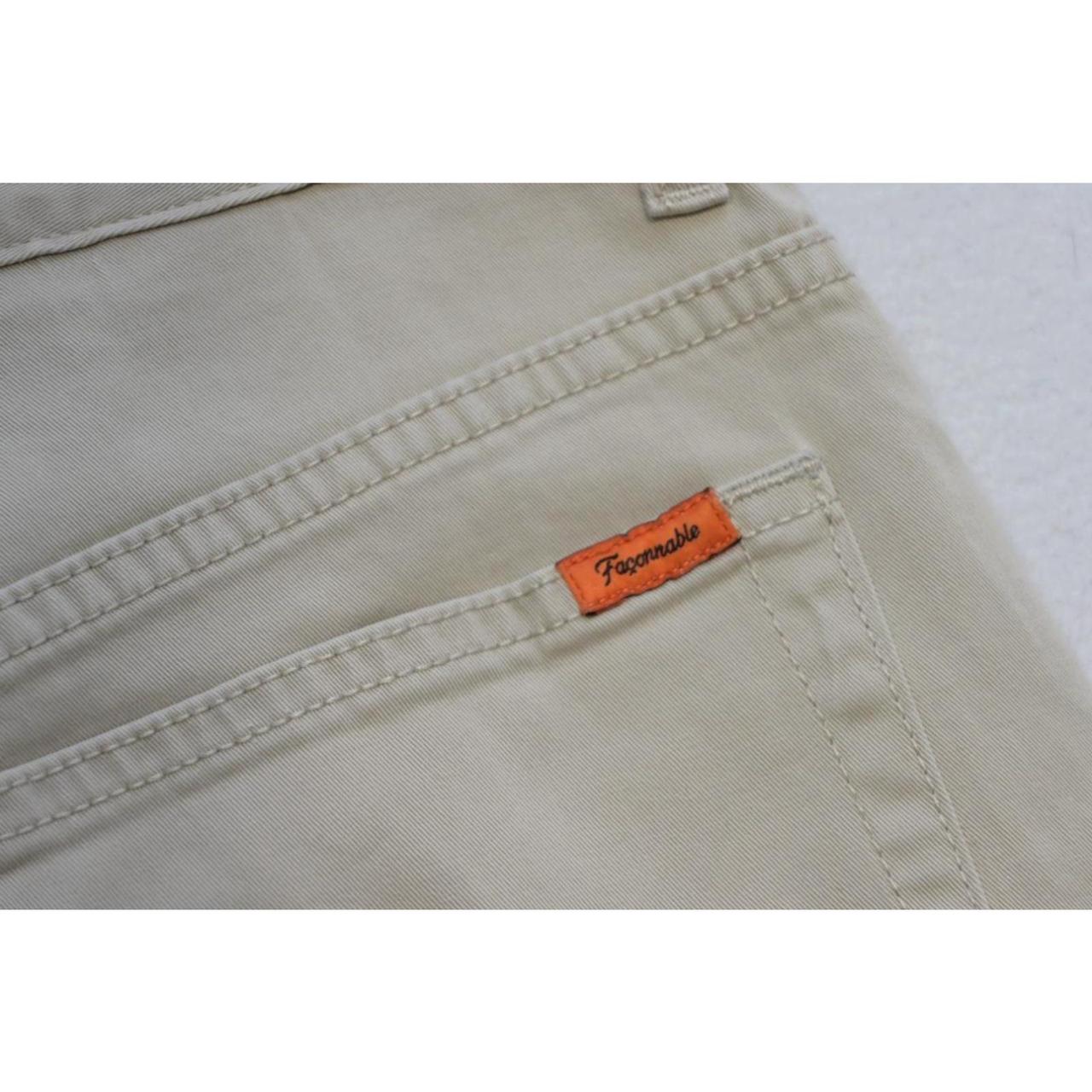 Faconnable Model f40 Khaki Chino Pants Beige... - Depop