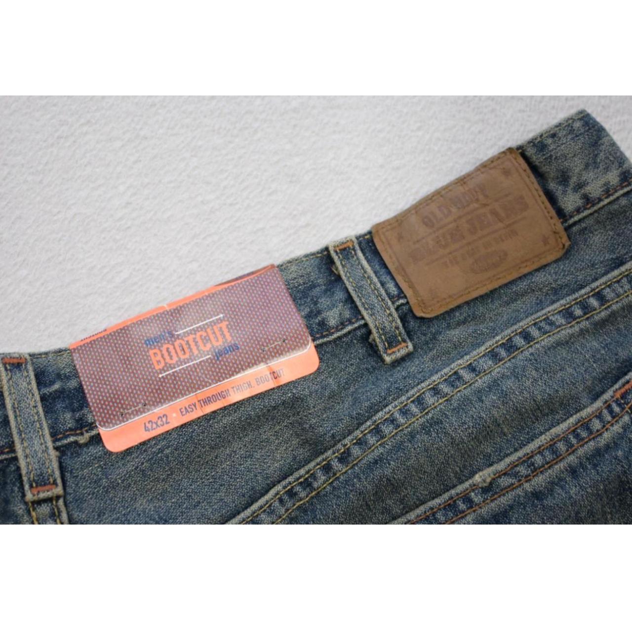 Old Navy Boot Cut Rugged Denim Blue Jeans Mens