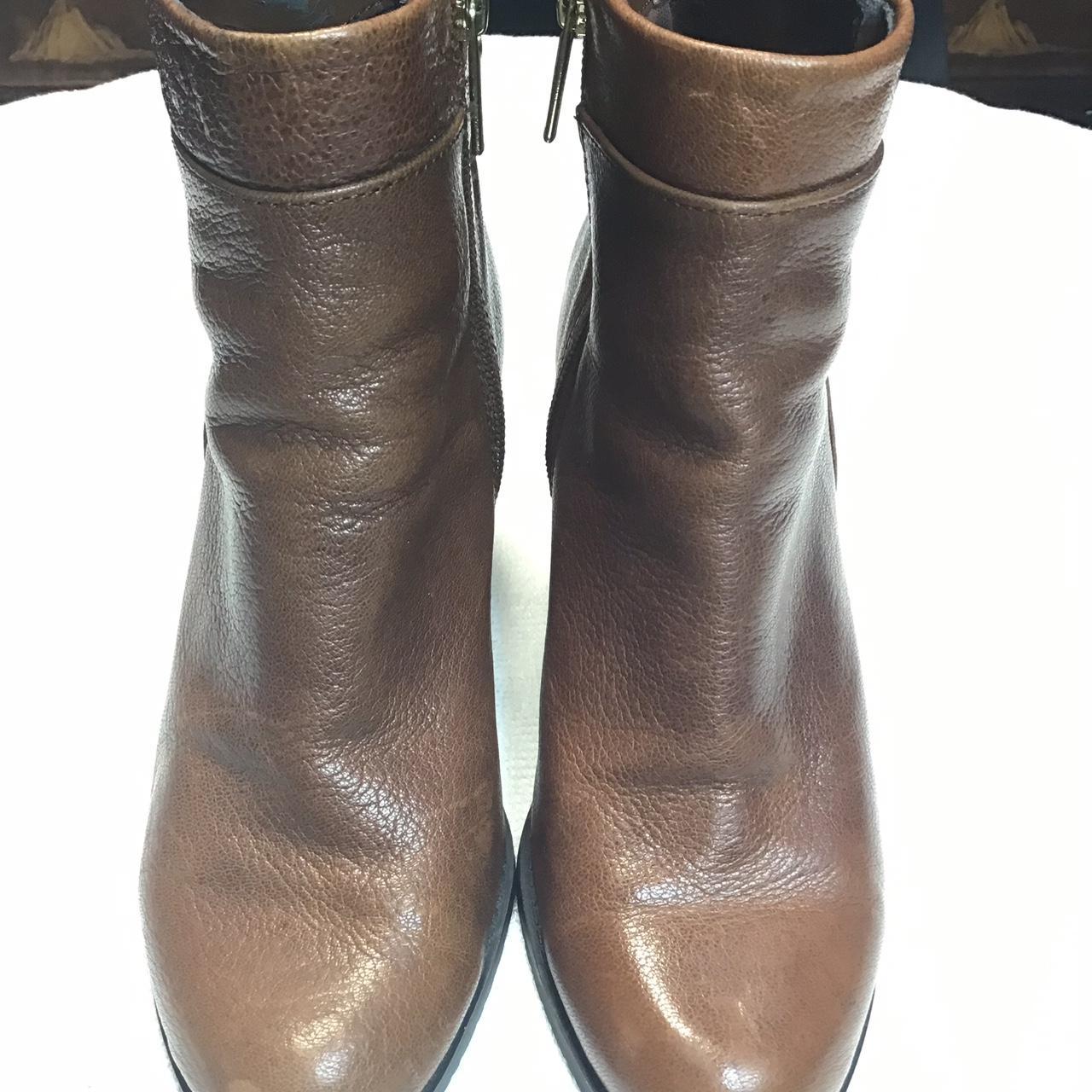 Bandolino women’s brown leather ankle boots w/