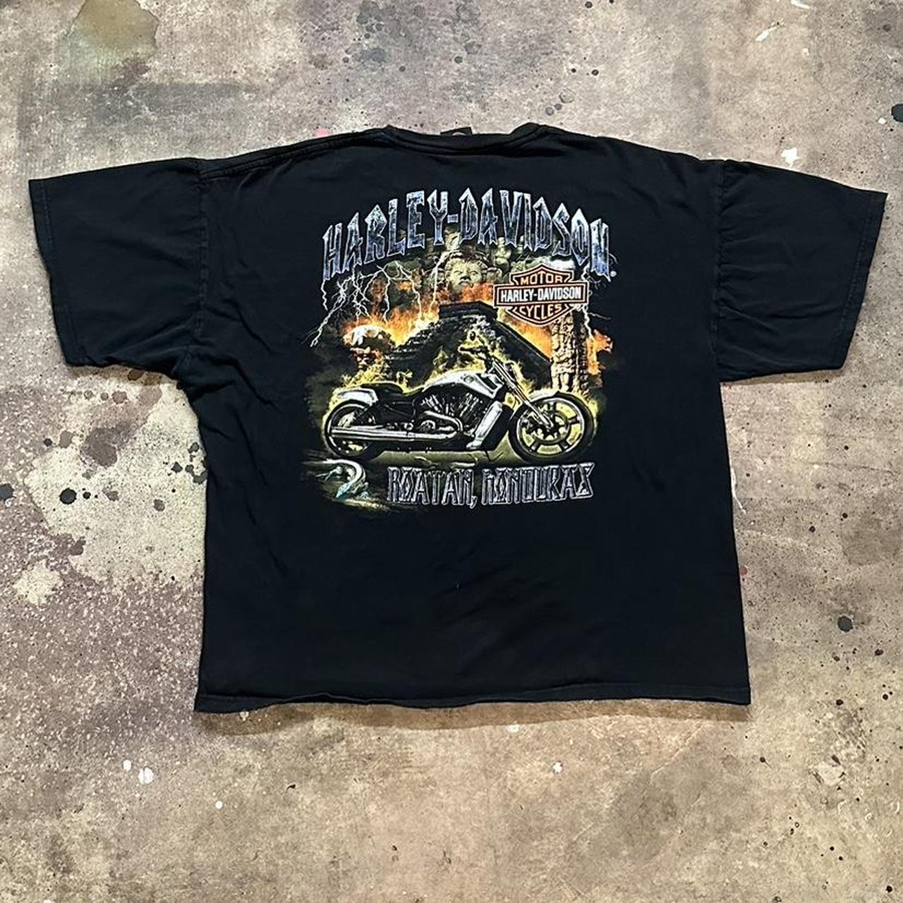 Mens Harley Davidson Roatan Honduras Tee No flaws,... - Depop