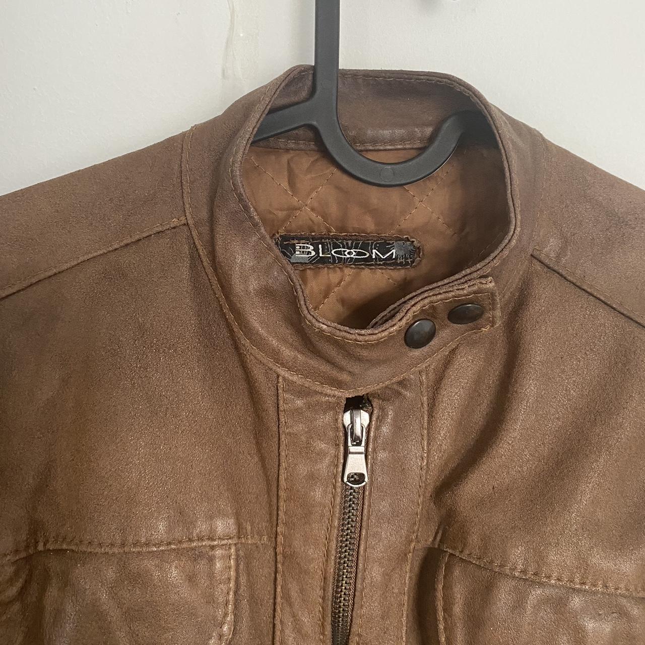 Real leather vintage jacket. Made in Italy, bought... - Depop