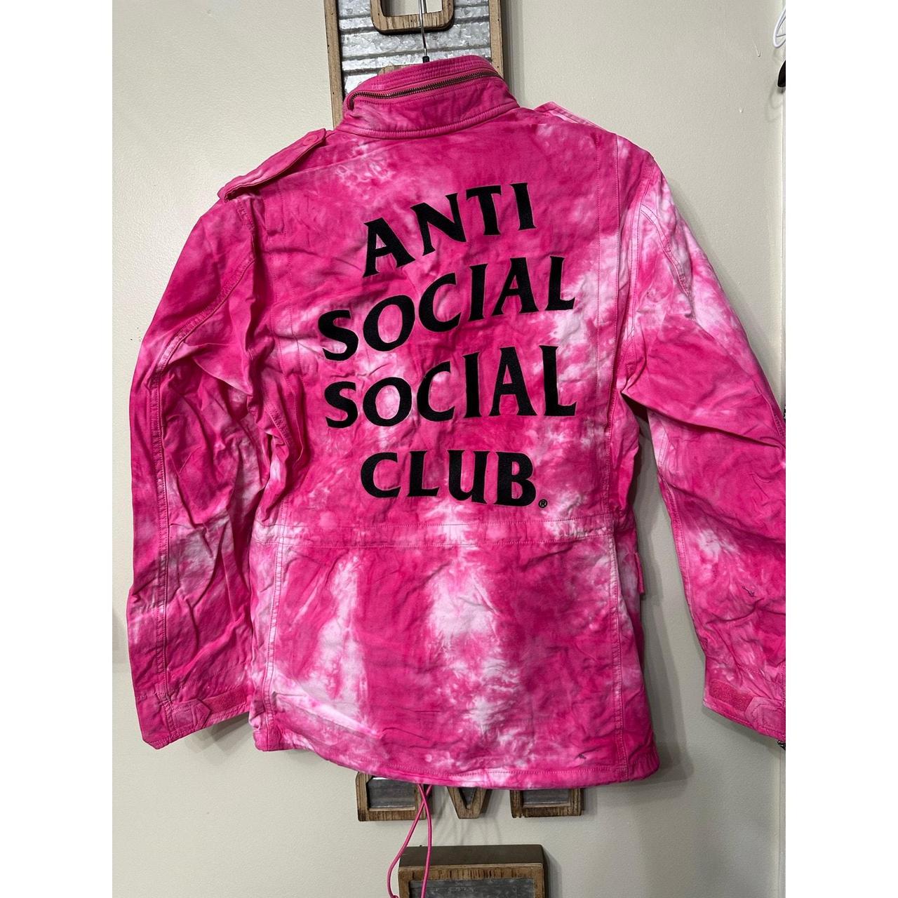 Pink and white Anti Social Social Club Alpha M65