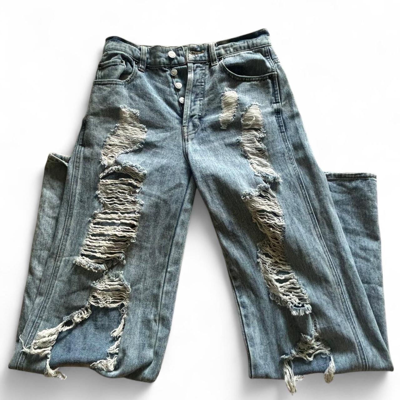 PacSun Women's Distressed Jeans Blue 25