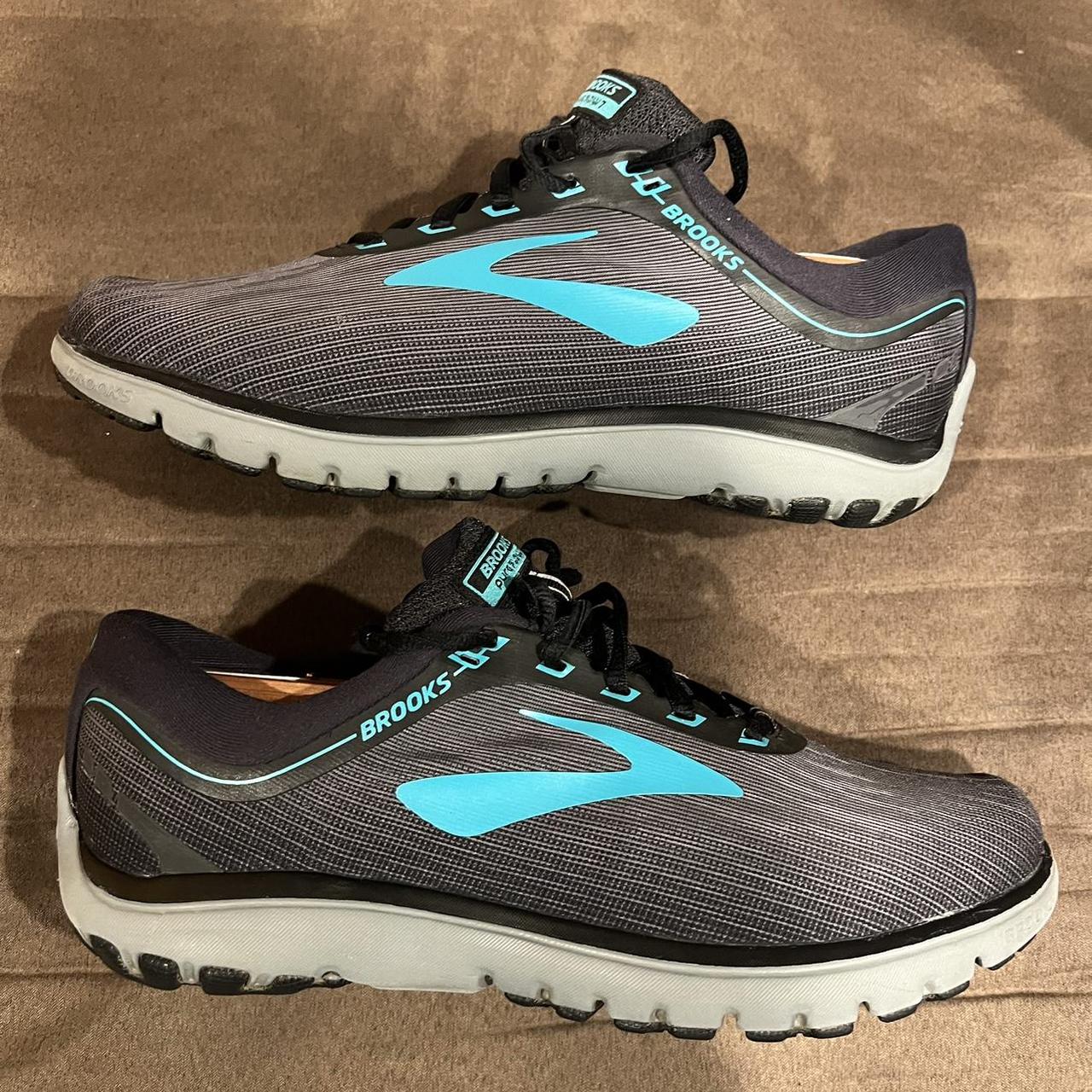 Brooks PureFlow 7 Grey Blue Running Shoes. In