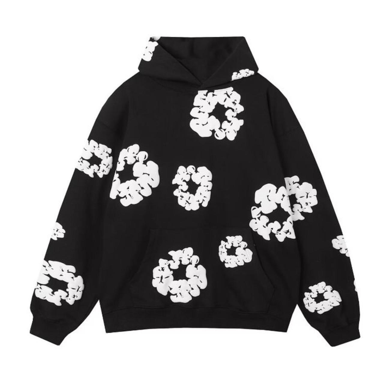 Demin Tears Hoodie Black size M - Depop