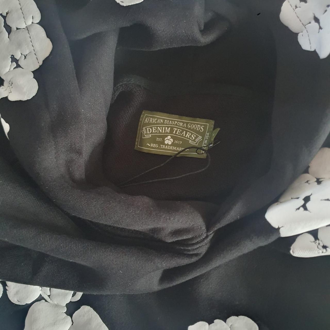 Demin Tears Hoodie Black size M - Depop