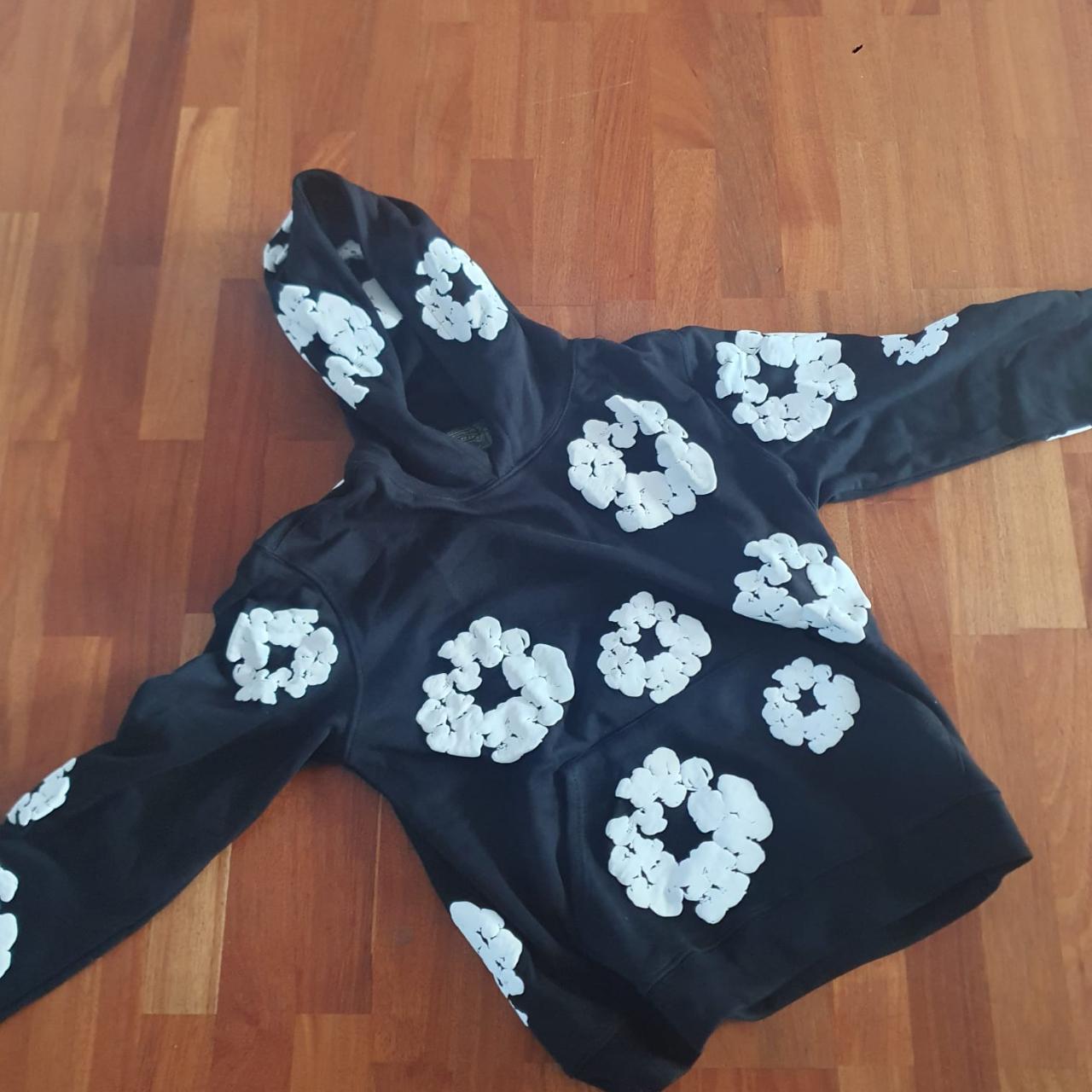 Demin Tears Hoodie Black size M - Depop