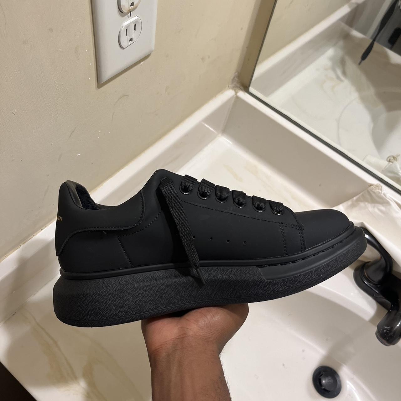 sparkly black alexander mcqueen's