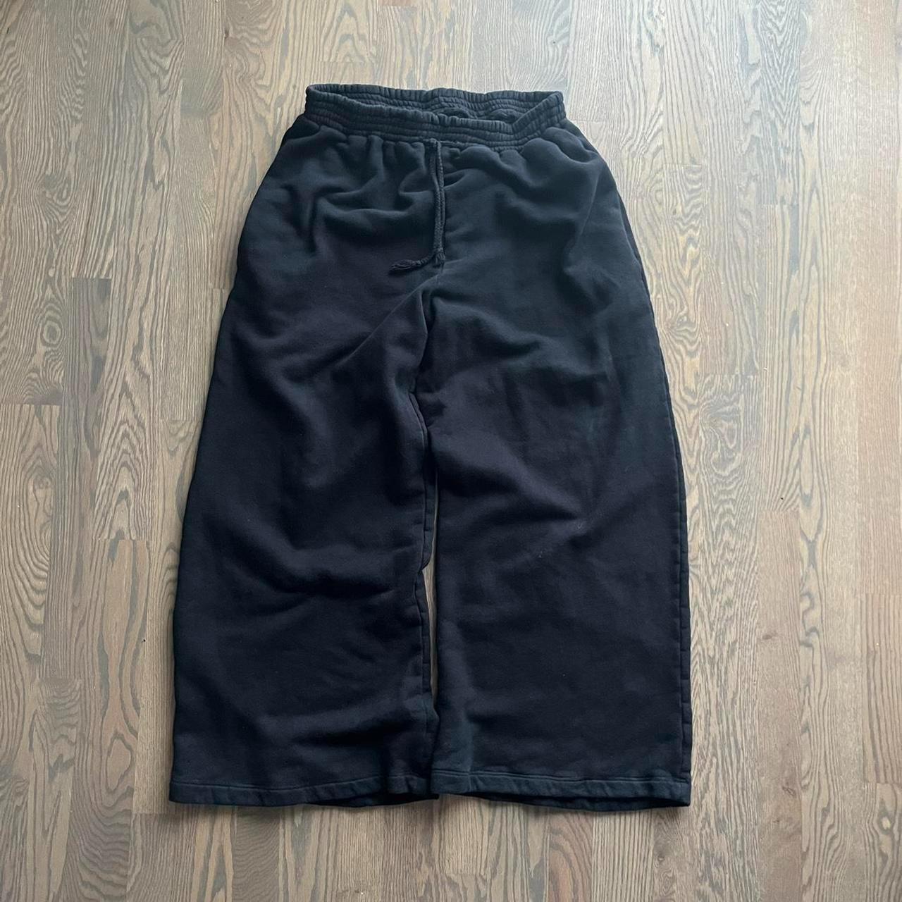 raf simons mens black joggers tracksuits