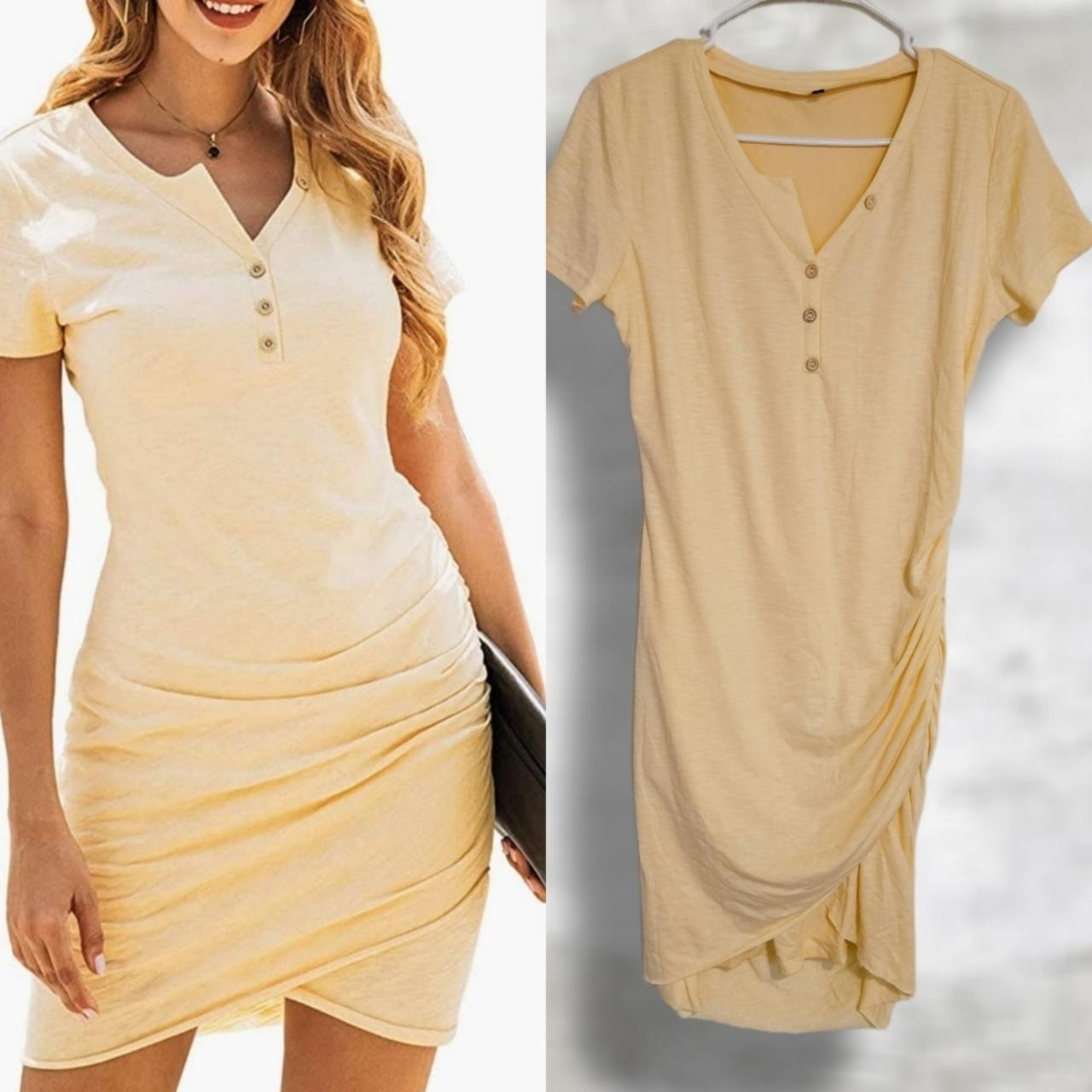 Pale yellow bodycon dress hotsell