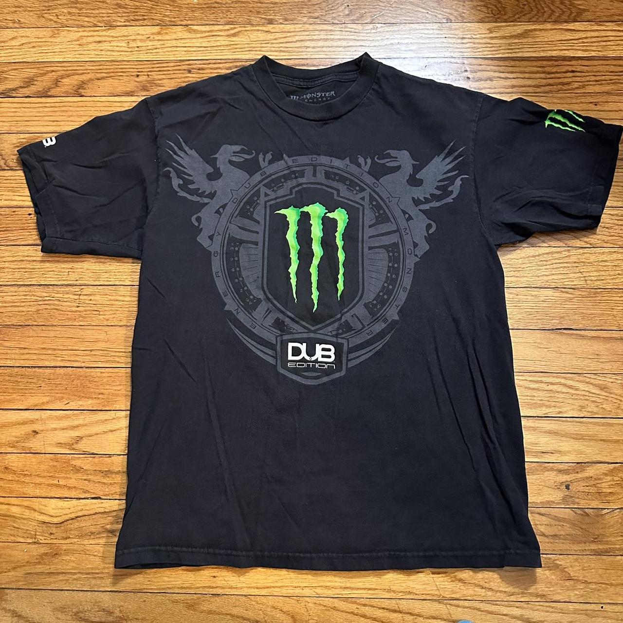 Very dope vintage y2k monster energy dub shirt.... - Depop