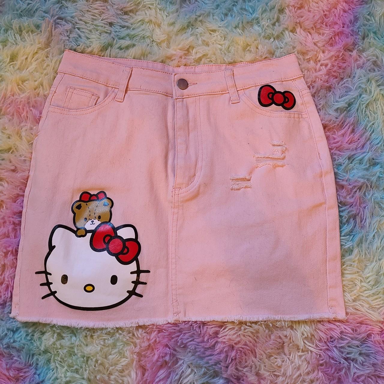 Sanrio Women's Pink Skirt | Depop