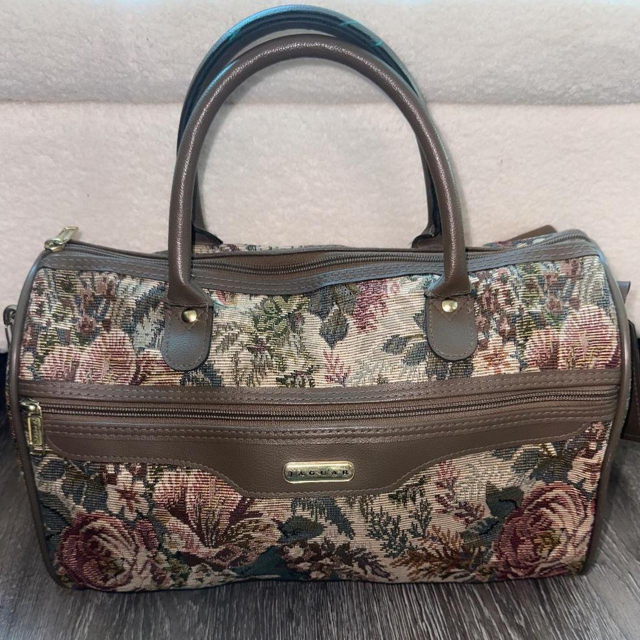 Outlet Vintage Floral Tapestry Weekender Bag