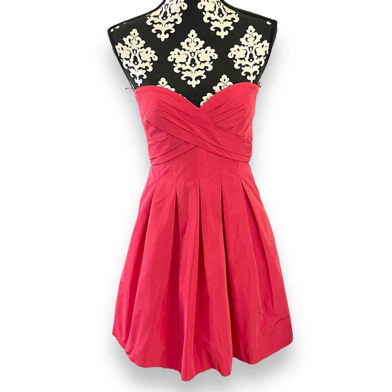 BCBGMaxAzria Coral Pink Mini Dress Sweetheart